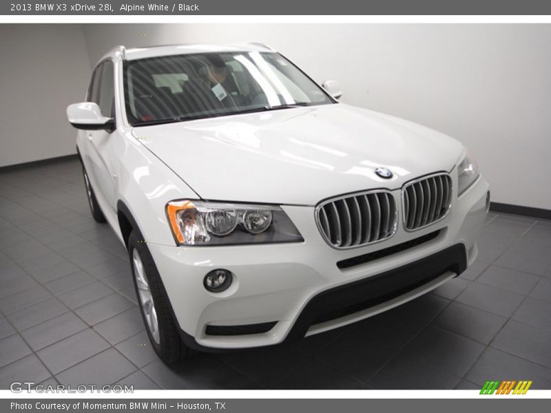 Alpine White / Black 2013 BMW X3 xDrive 28i