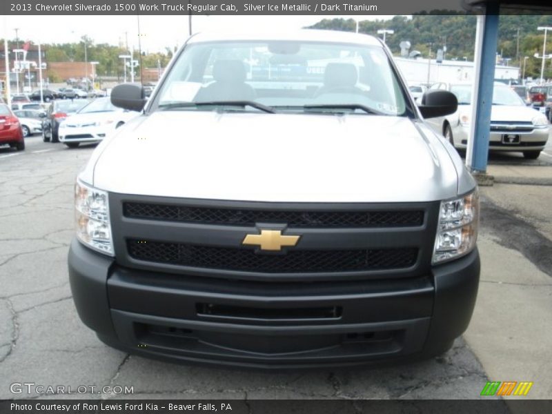 Silver Ice Metallic / Dark Titanium 2013 Chevrolet Silverado 1500 Work Truck Regular Cab