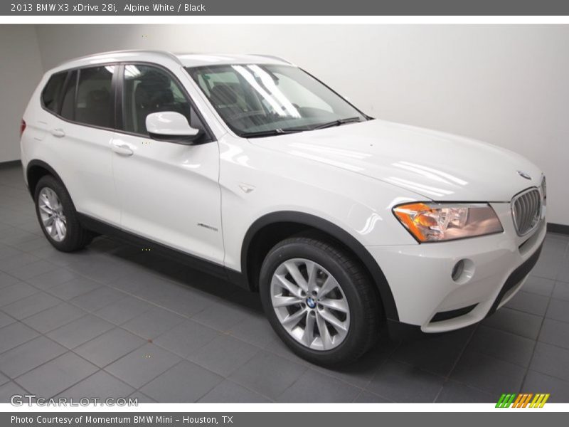 Alpine White / Black 2013 BMW X3 xDrive 28i