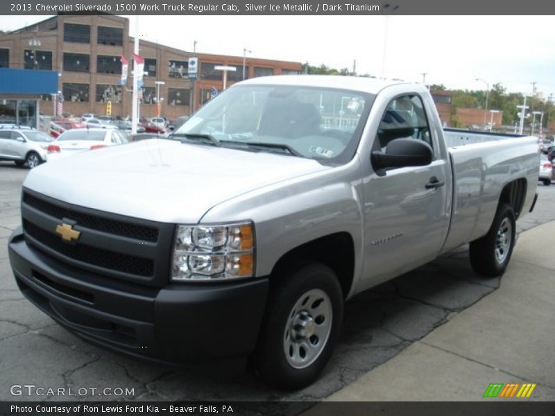 Silver Ice Metallic / Dark Titanium 2013 Chevrolet Silverado 1500 Work Truck Regular Cab