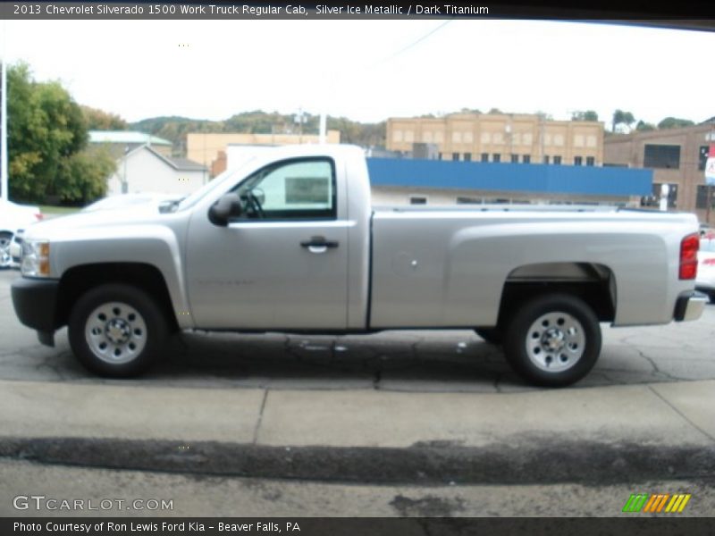 Silver Ice Metallic / Dark Titanium 2013 Chevrolet Silverado 1500 Work Truck Regular Cab