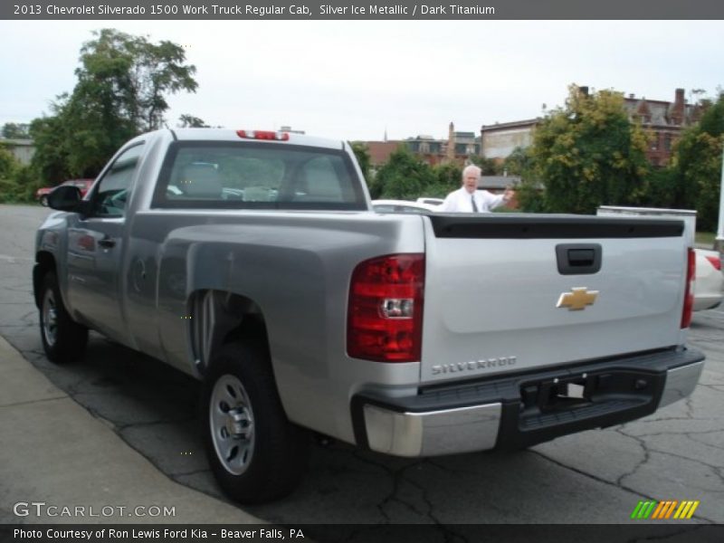 Silver Ice Metallic / Dark Titanium 2013 Chevrolet Silverado 1500 Work Truck Regular Cab
