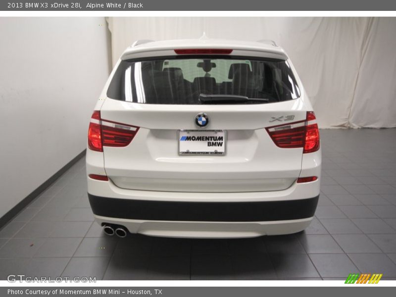 Alpine White / Black 2013 BMW X3 xDrive 28i