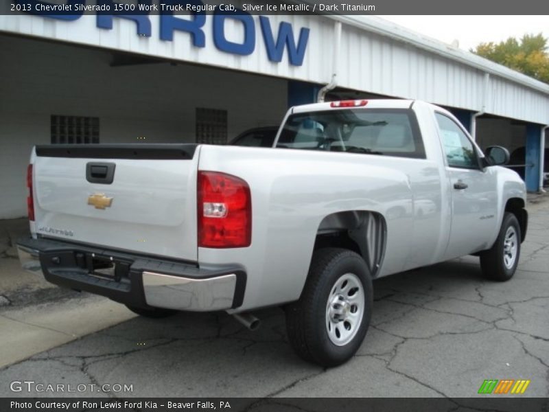 Silver Ice Metallic / Dark Titanium 2013 Chevrolet Silverado 1500 Work Truck Regular Cab