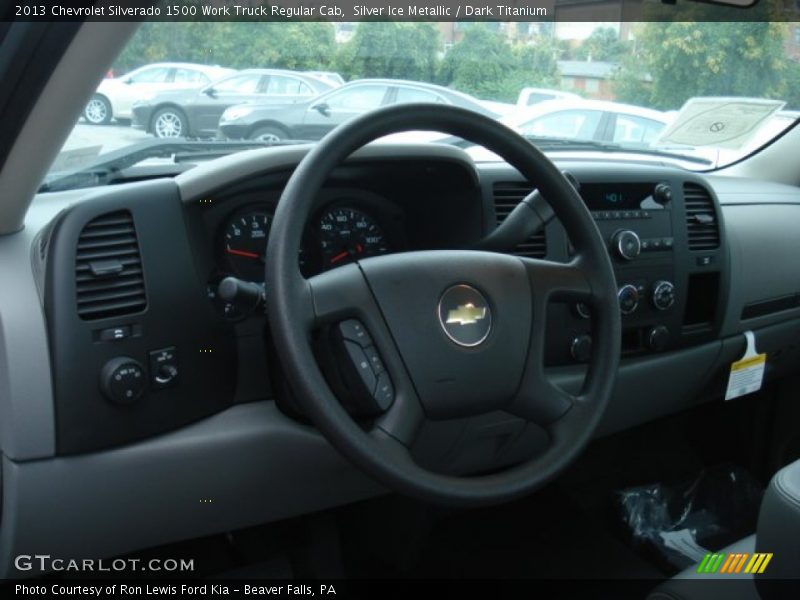 Silver Ice Metallic / Dark Titanium 2013 Chevrolet Silverado 1500 Work Truck Regular Cab
