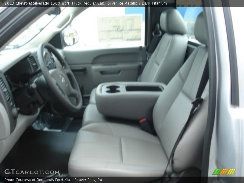 Silver Ice Metallic / Dark Titanium 2013 Chevrolet Silverado 1500 Work Truck Regular Cab