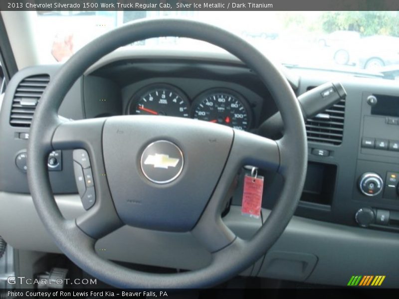 Silver Ice Metallic / Dark Titanium 2013 Chevrolet Silverado 1500 Work Truck Regular Cab