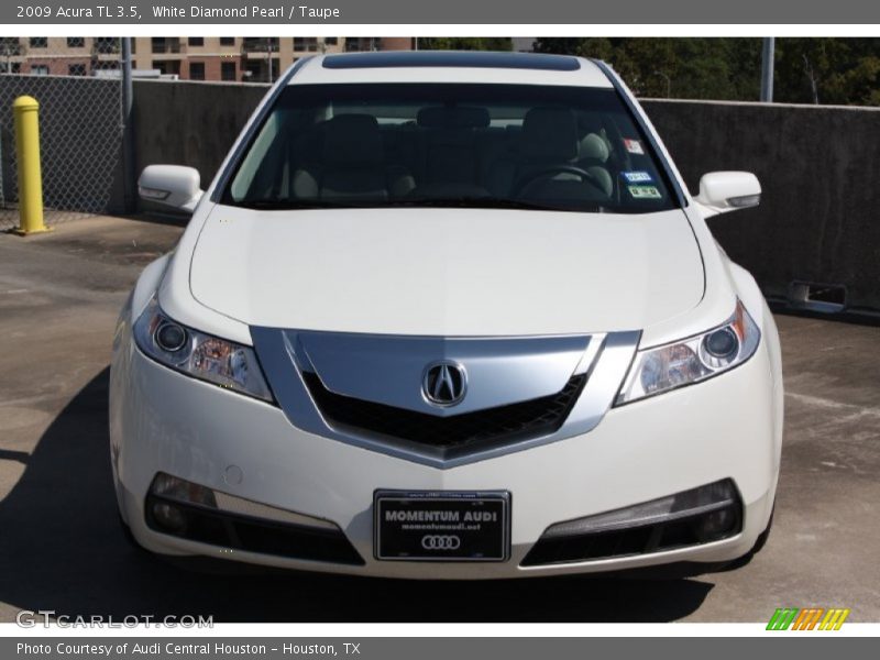 White Diamond Pearl / Taupe 2009 Acura TL 3.5