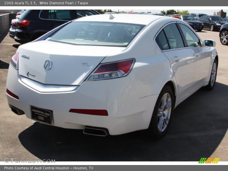 White Diamond Pearl / Taupe 2009 Acura TL 3.5
