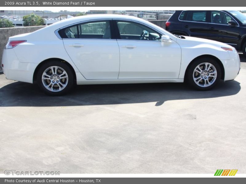 White Diamond Pearl / Taupe 2009 Acura TL 3.5