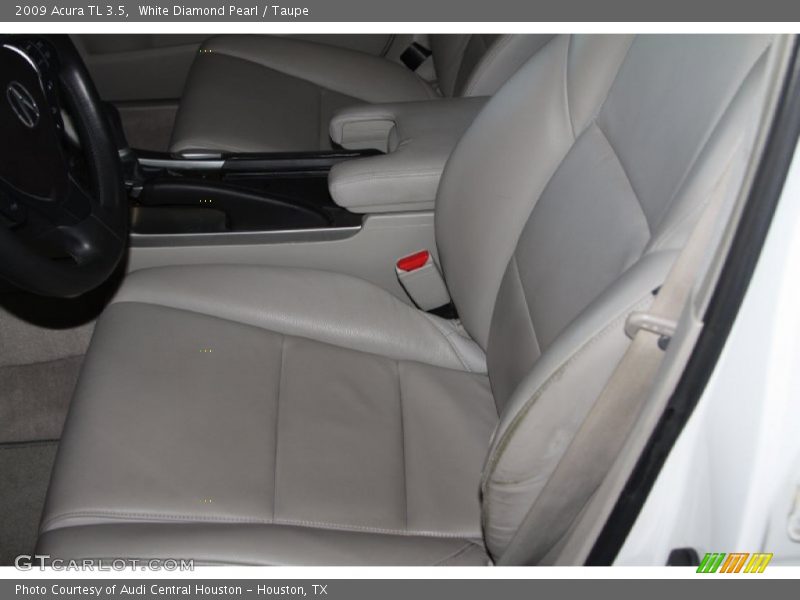 White Diamond Pearl / Taupe 2009 Acura TL 3.5