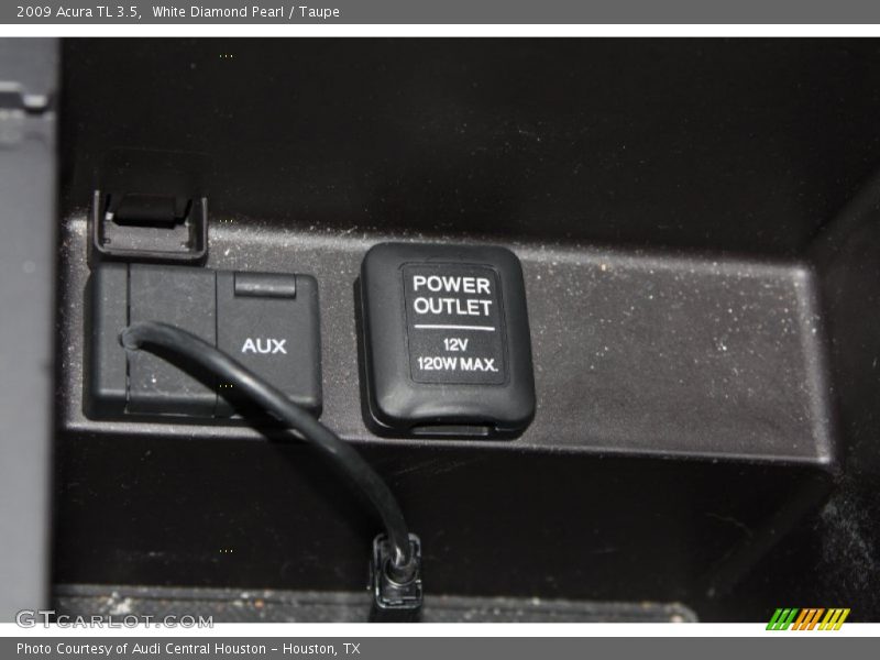 White Diamond Pearl / Taupe 2009 Acura TL 3.5