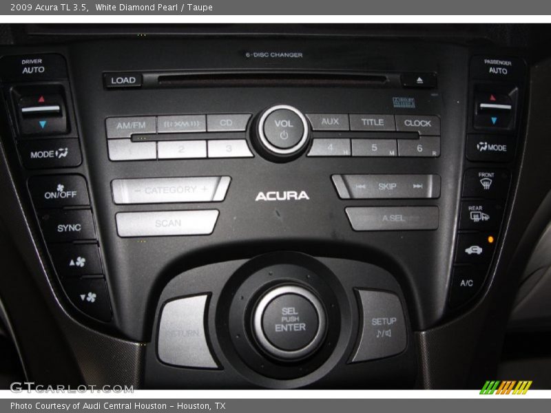 White Diamond Pearl / Taupe 2009 Acura TL 3.5