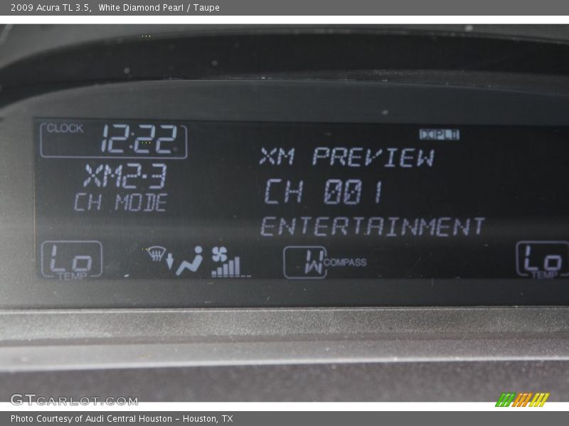 White Diamond Pearl / Taupe 2009 Acura TL 3.5