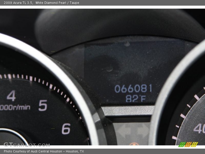 White Diamond Pearl / Taupe 2009 Acura TL 3.5