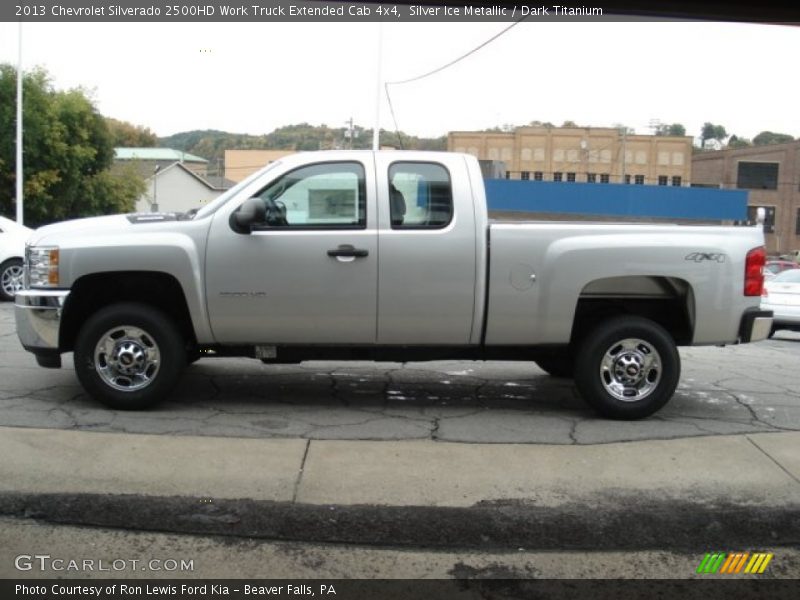  2013 Silverado 2500HD Work Truck Extended Cab 4x4 Silver Ice Metallic