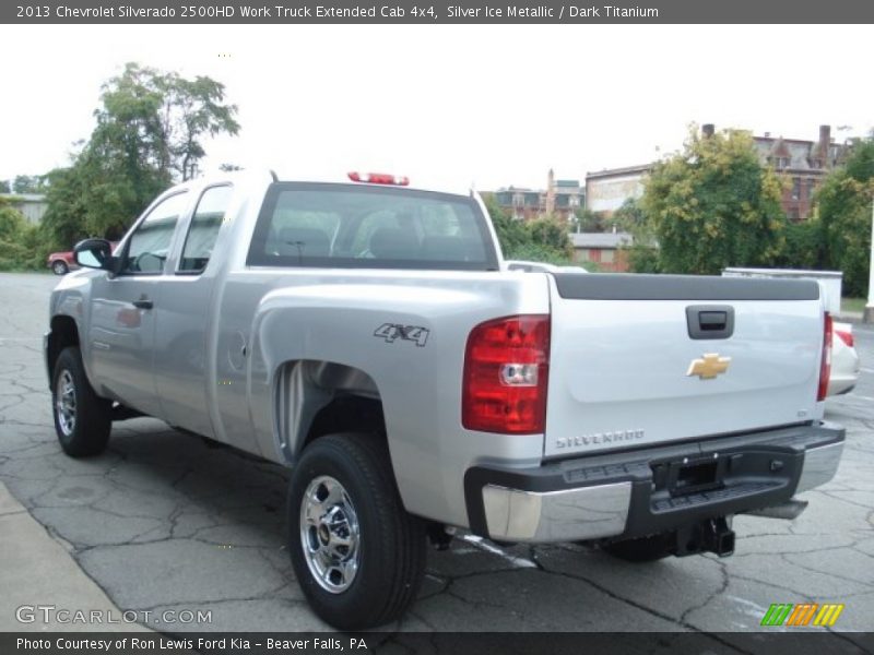 Silver Ice Metallic / Dark Titanium 2013 Chevrolet Silverado 2500HD Work Truck Extended Cab 4x4