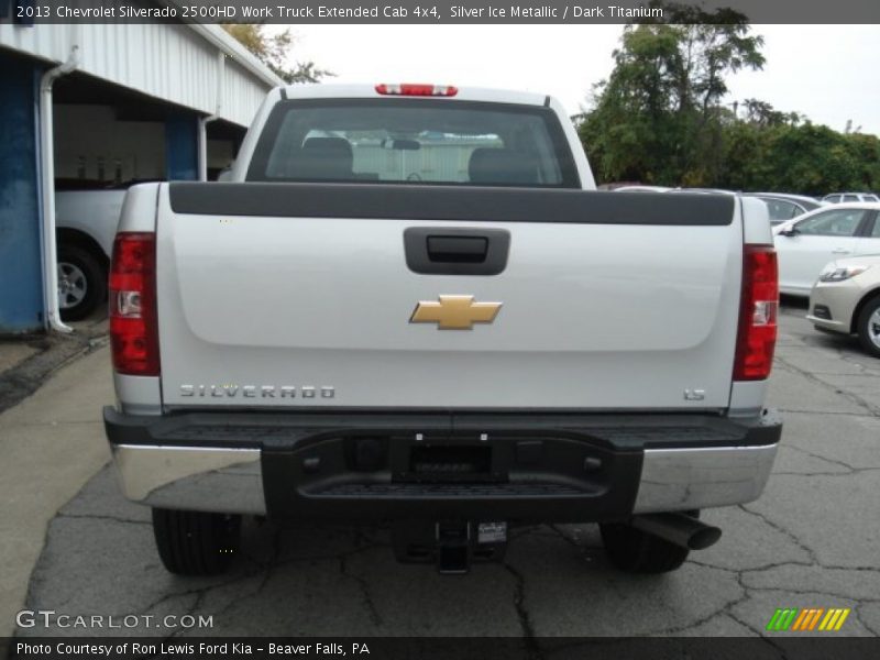 Silver Ice Metallic / Dark Titanium 2013 Chevrolet Silverado 2500HD Work Truck Extended Cab 4x4