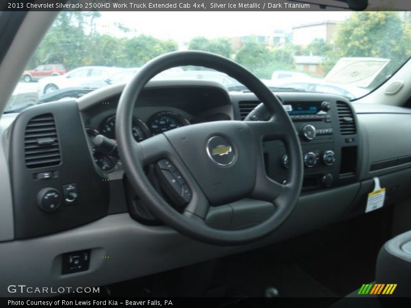 Silver Ice Metallic / Dark Titanium 2013 Chevrolet Silverado 2500HD Work Truck Extended Cab 4x4