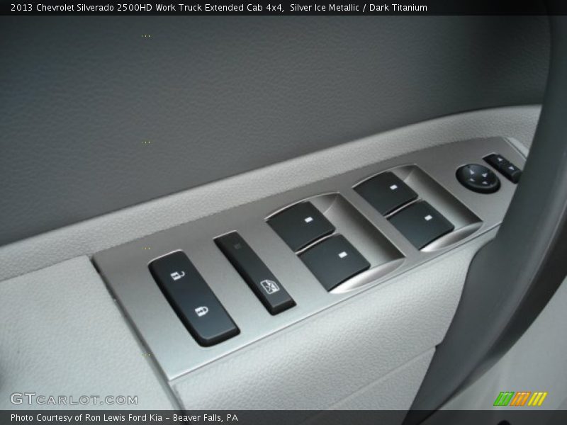 Silver Ice Metallic / Dark Titanium 2013 Chevrolet Silverado 2500HD Work Truck Extended Cab 4x4