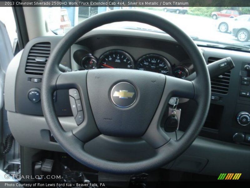Silver Ice Metallic / Dark Titanium 2013 Chevrolet Silverado 2500HD Work Truck Extended Cab 4x4