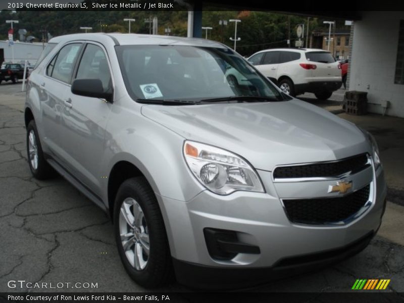 Silver Ice Metallic / Jet Black 2013 Chevrolet Equinox LS