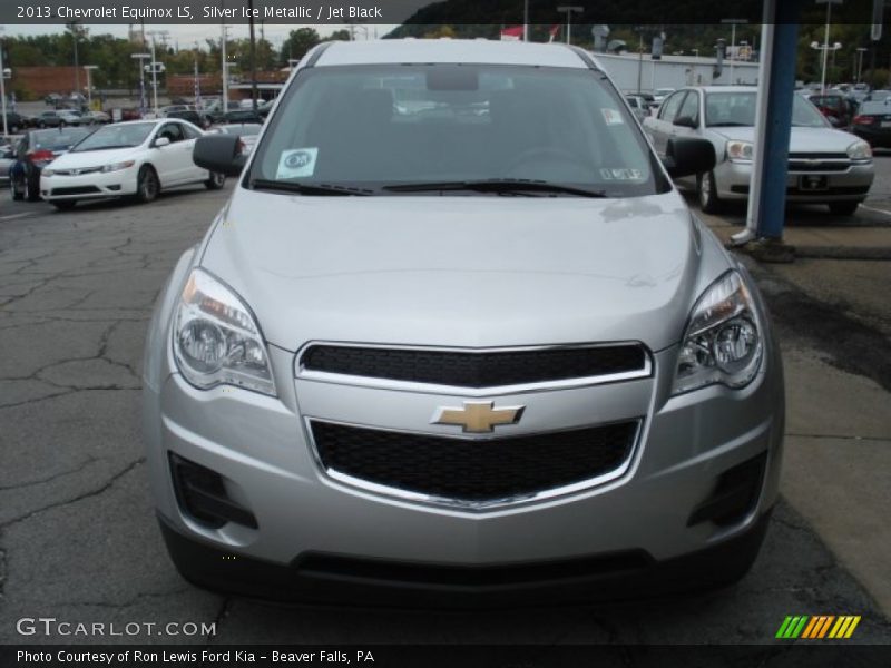 Silver Ice Metallic / Jet Black 2013 Chevrolet Equinox LS