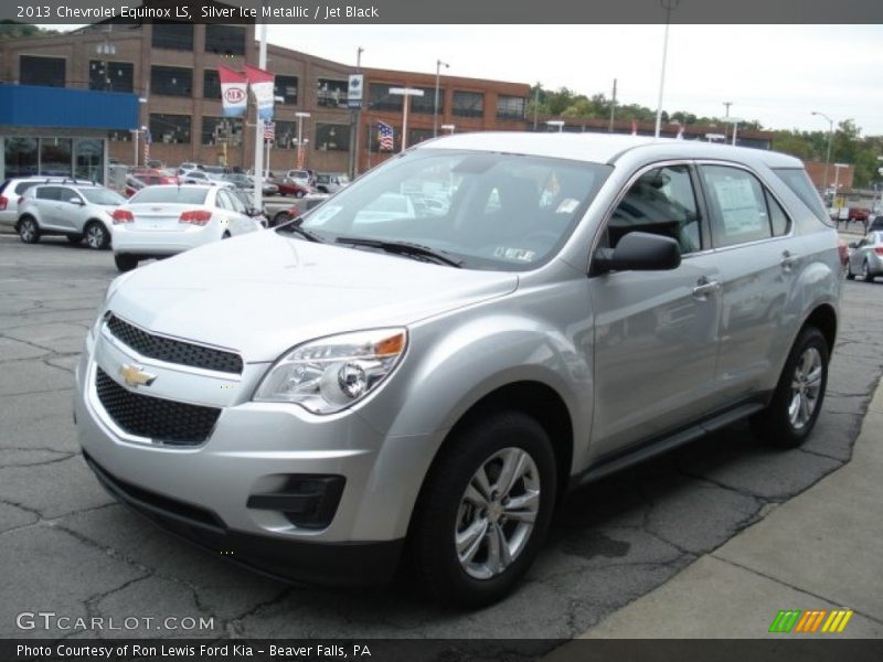 Silver Ice Metallic / Jet Black 2013 Chevrolet Equinox LS