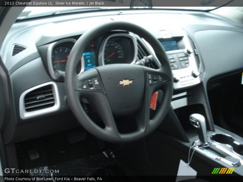 Silver Ice Metallic / Jet Black 2013 Chevrolet Equinox LS