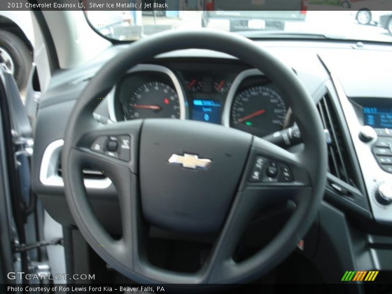 Silver Ice Metallic / Jet Black 2013 Chevrolet Equinox LS
