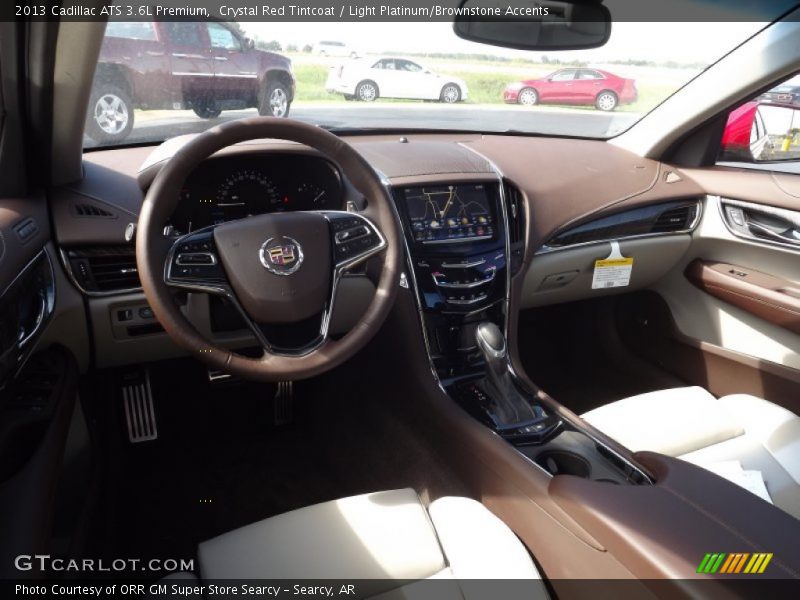 Light Platinum/Brownstone Accents Interior - 2013 ATS 3.6L Premium 