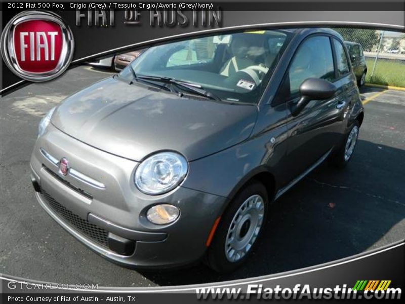 Grigio (Grey) / Tessuto Grigio/Avorio (Grey/Ivory) 2012 Fiat 500 Pop