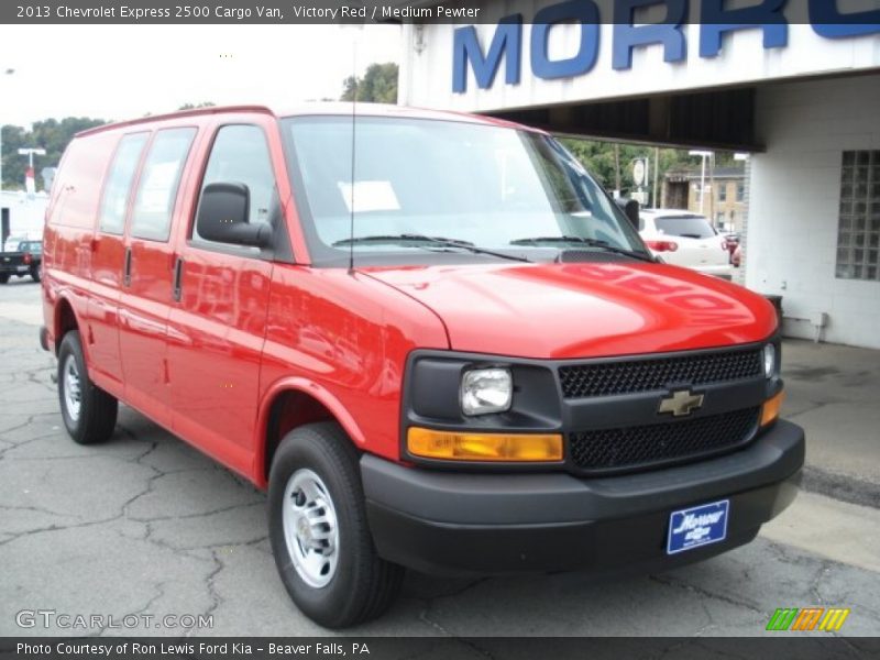 Victory Red / Medium Pewter 2013 Chevrolet Express 2500 Cargo Van