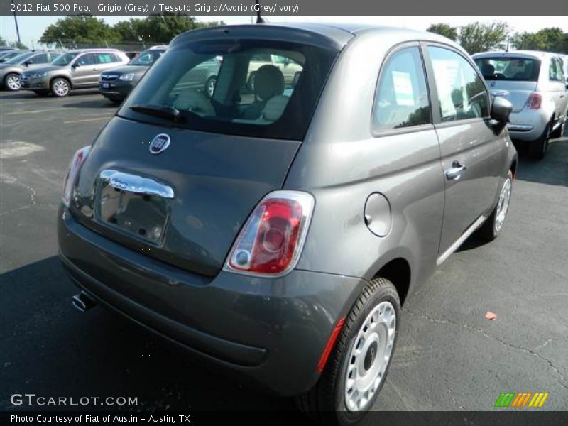 Grigio (Grey) / Tessuto Grigio/Avorio (Grey/Ivory) 2012 Fiat 500 Pop