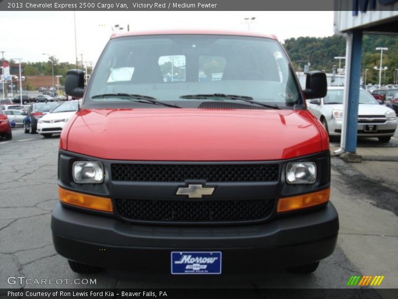 Victory Red / Medium Pewter 2013 Chevrolet Express 2500 Cargo Van