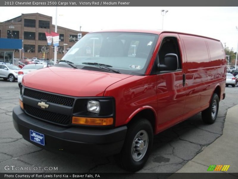 Victory Red / Medium Pewter 2013 Chevrolet Express 2500 Cargo Van
