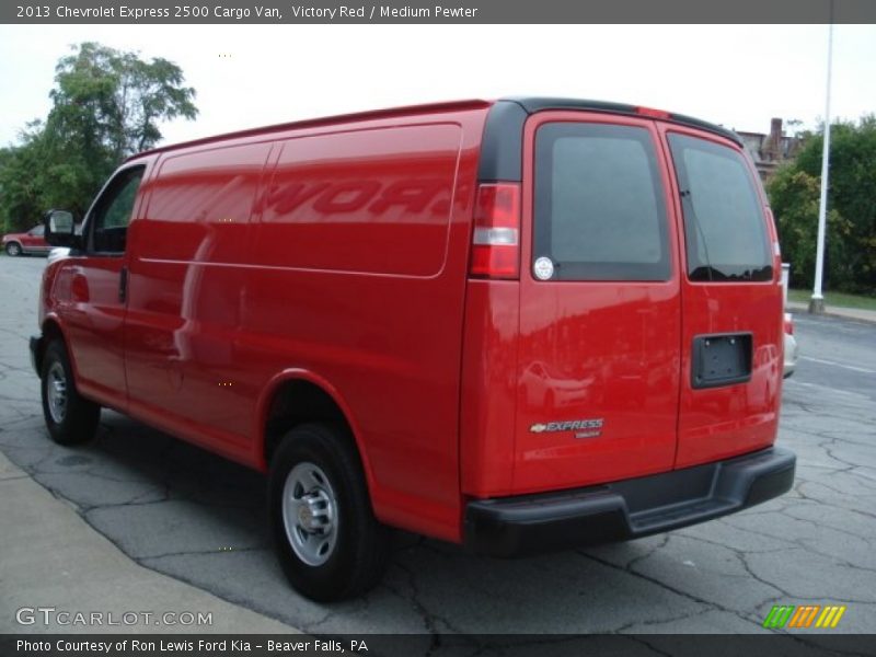 Victory Red / Medium Pewter 2013 Chevrolet Express 2500 Cargo Van