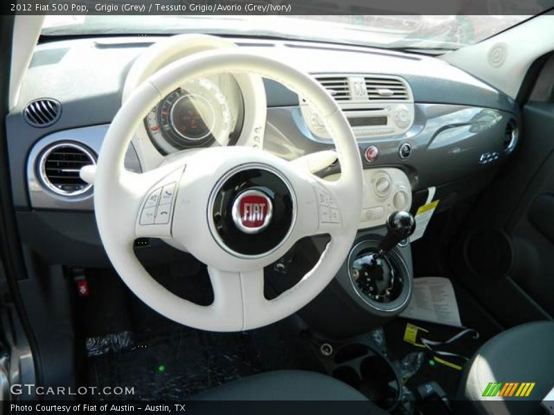 Grigio (Grey) / Tessuto Grigio/Avorio (Grey/Ivory) 2012 Fiat 500 Pop