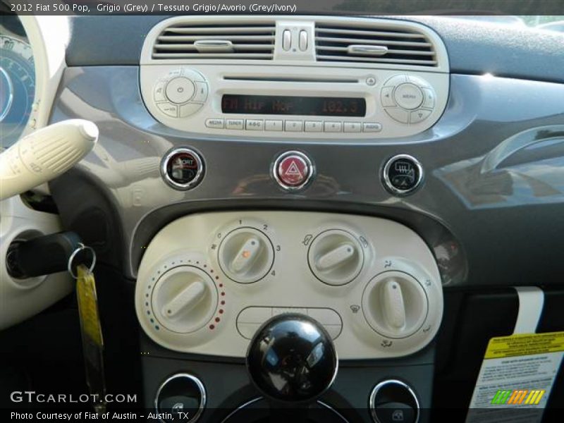 Grigio (Grey) / Tessuto Grigio/Avorio (Grey/Ivory) 2012 Fiat 500 Pop