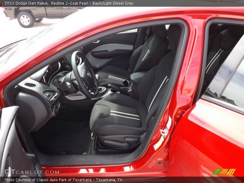 Redline 2-Coat Pearl / Black/Light Diesel Gray 2013 Dodge Dart Rallye