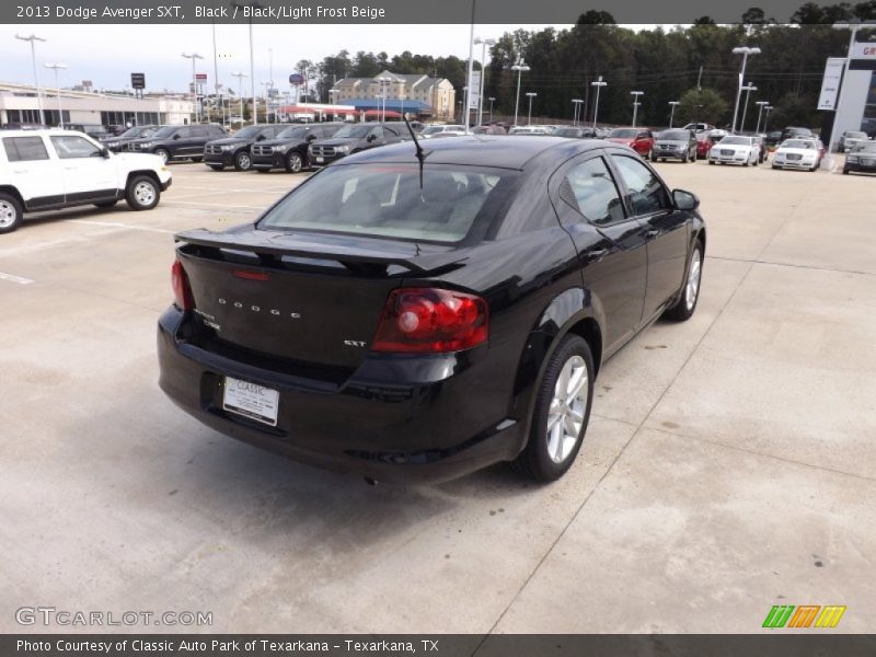 Black / Black/Light Frost Beige 2013 Dodge Avenger SXT