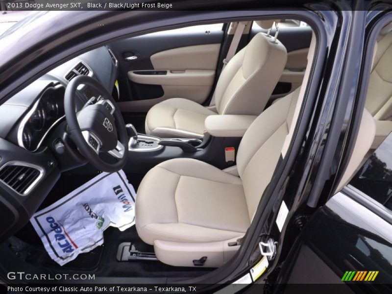 Black / Black/Light Frost Beige 2013 Dodge Avenger SXT