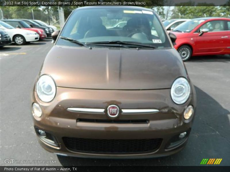 Espresso (Brown) / Sport Tessuto Marrone/Nero (Brown/Black) 2012 Fiat 500 Sport