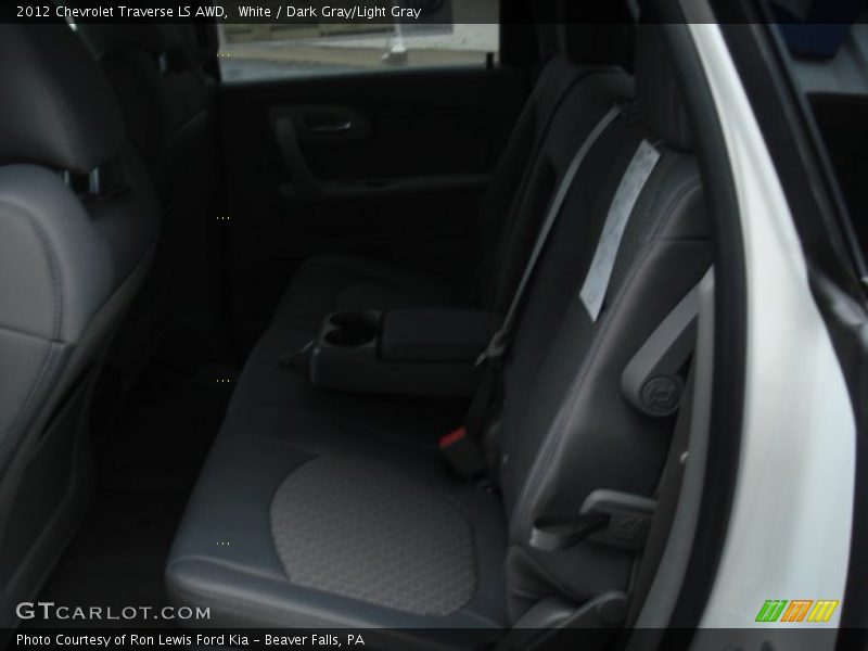White / Dark Gray/Light Gray 2012 Chevrolet Traverse LS AWD