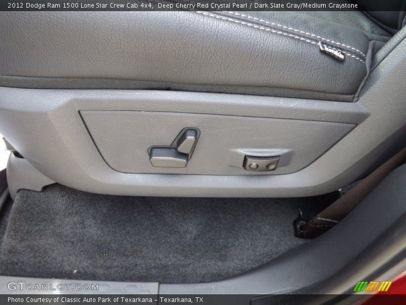 Deep Cherry Red Crystal Pearl / Dark Slate Gray/Medium Graystone 2012 Dodge Ram 1500 Lone Star Crew Cab 4x4