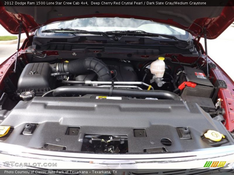 Deep Cherry Red Crystal Pearl / Dark Slate Gray/Medium Graystone 2012 Dodge Ram 1500 Lone Star Crew Cab 4x4