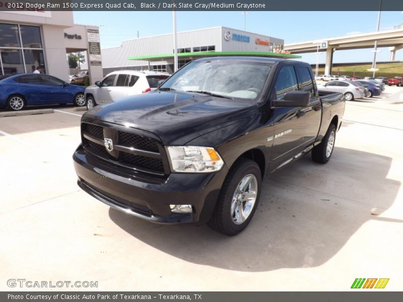 Black / Dark Slate Gray/Medium Graystone 2012 Dodge Ram 1500 Express Quad Cab