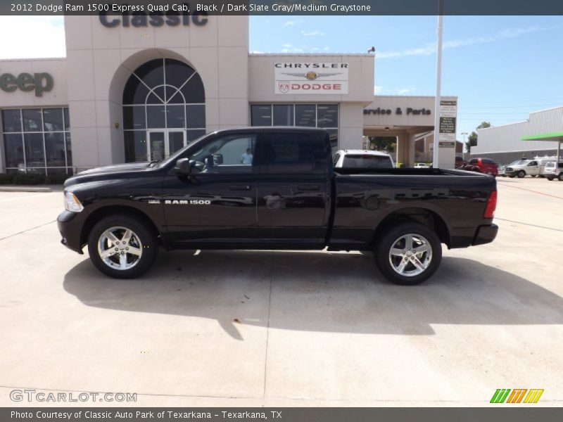 Black / Dark Slate Gray/Medium Graystone 2012 Dodge Ram 1500 Express Quad Cab