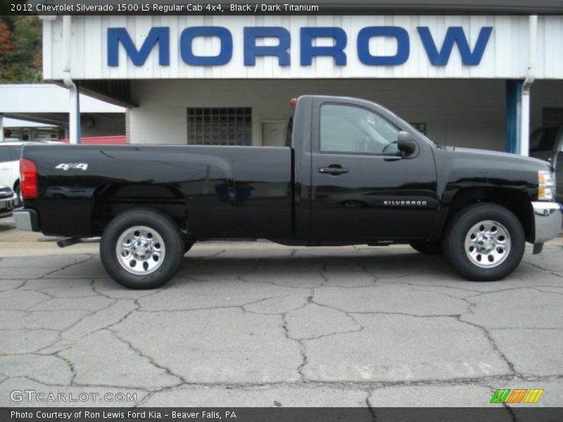 Black / Dark Titanium 2012 Chevrolet Silverado 1500 LS Regular Cab 4x4