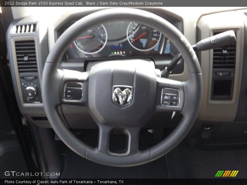 Black / Dark Slate Gray/Medium Graystone 2012 Dodge Ram 1500 Express Quad Cab